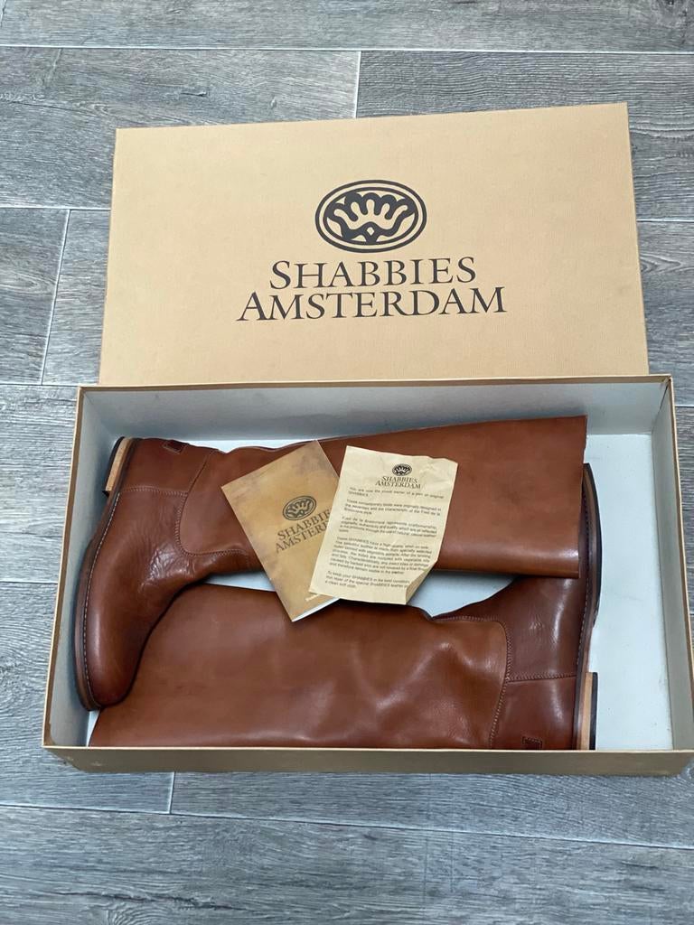 ZGAN Shabbies Amsterdam hoge laarzen - Maat 37, Ophalen, Nieuw, Bruin, Hoge laarzen