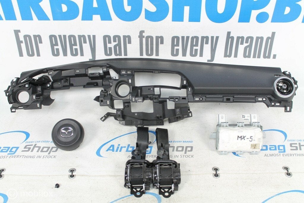 Airbag set - Dashboard zwart Mazda MX-5 (2015-heden), Gebruikt, Ophalen of Verzenden