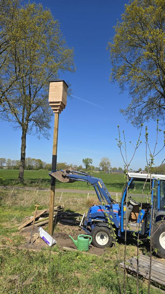Vleermuizenkast op paal handgemaakt, Tuin en Terras, Ophalen, Nieuw
