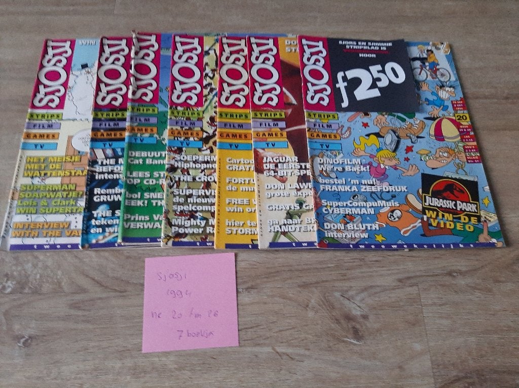 Sjosji strips jaargang 1994 + Sjors en Sjimmie 1994, Boeken, Meerdere stripboeken, Ophalen of Verzenden, Gelezen