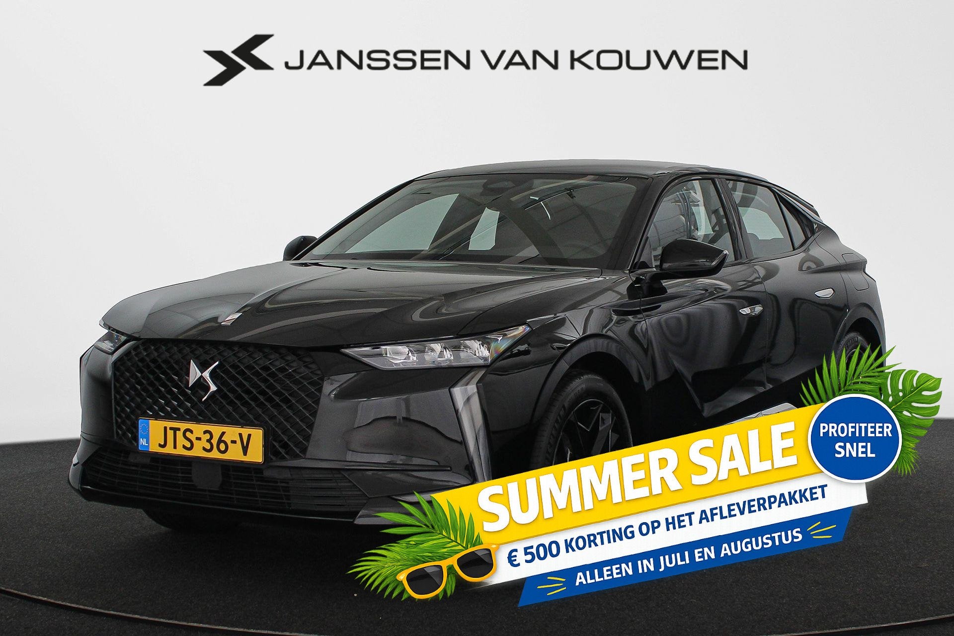 DS 4 E-Tense Performance Line SOH 98% Apple CarPlay Achterui, Auto's, DS, 77 km/l, Gebruikt, 4 cilinders, Zwart