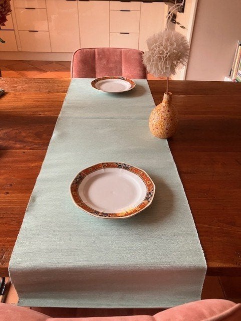 4 tafellopers lindegroen IKEA, Nieuw, 130 cm, Ophalen of Verzenden, Katoen