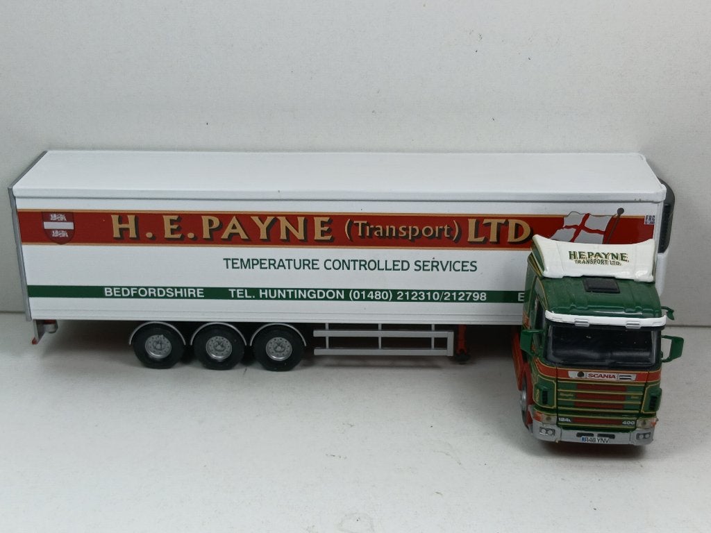 corgi 1/50  scania  h.e. payne transport, Ophalen of Verzenden, Zo goed als nieuw, Bus of Vrachtwagen, Corgi