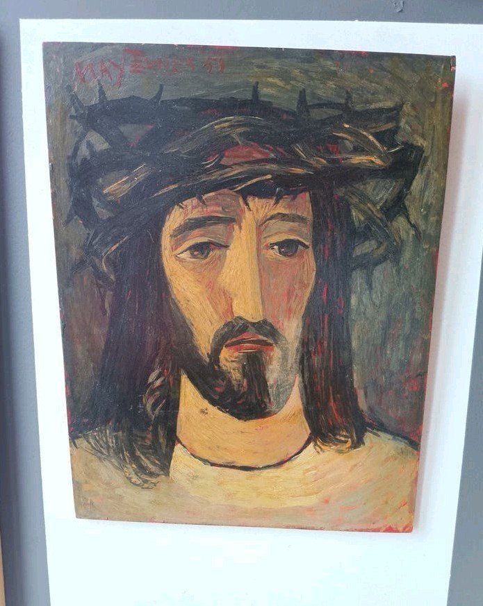 Olieverfschilderij van Kay Eknes, Limburgse? kunstenaar, Antiek en Kunst, Kunst | Schilderijen | Klassiek, Ophalen of Verzenden