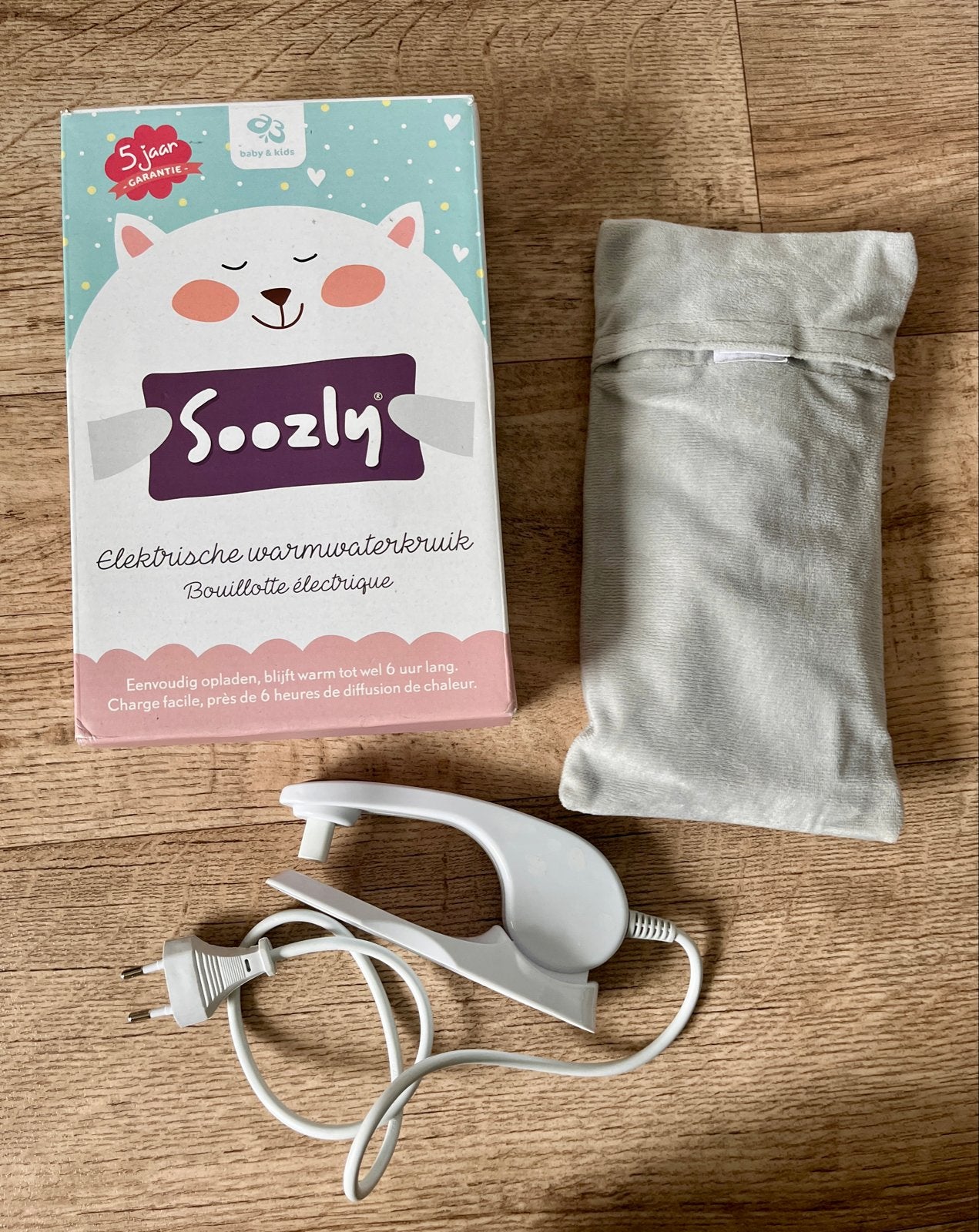 Soozly Elektrische Warmwaterkruik, Kinderen en Baby's, Ophalen of Verzenden, Gebruikt