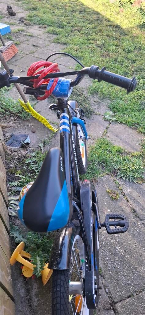AMIGO BMX Fun Kinderfiets - Zwart/Blauw, Staal, V-brakes, AMIGO, Ophalen of Verzenden