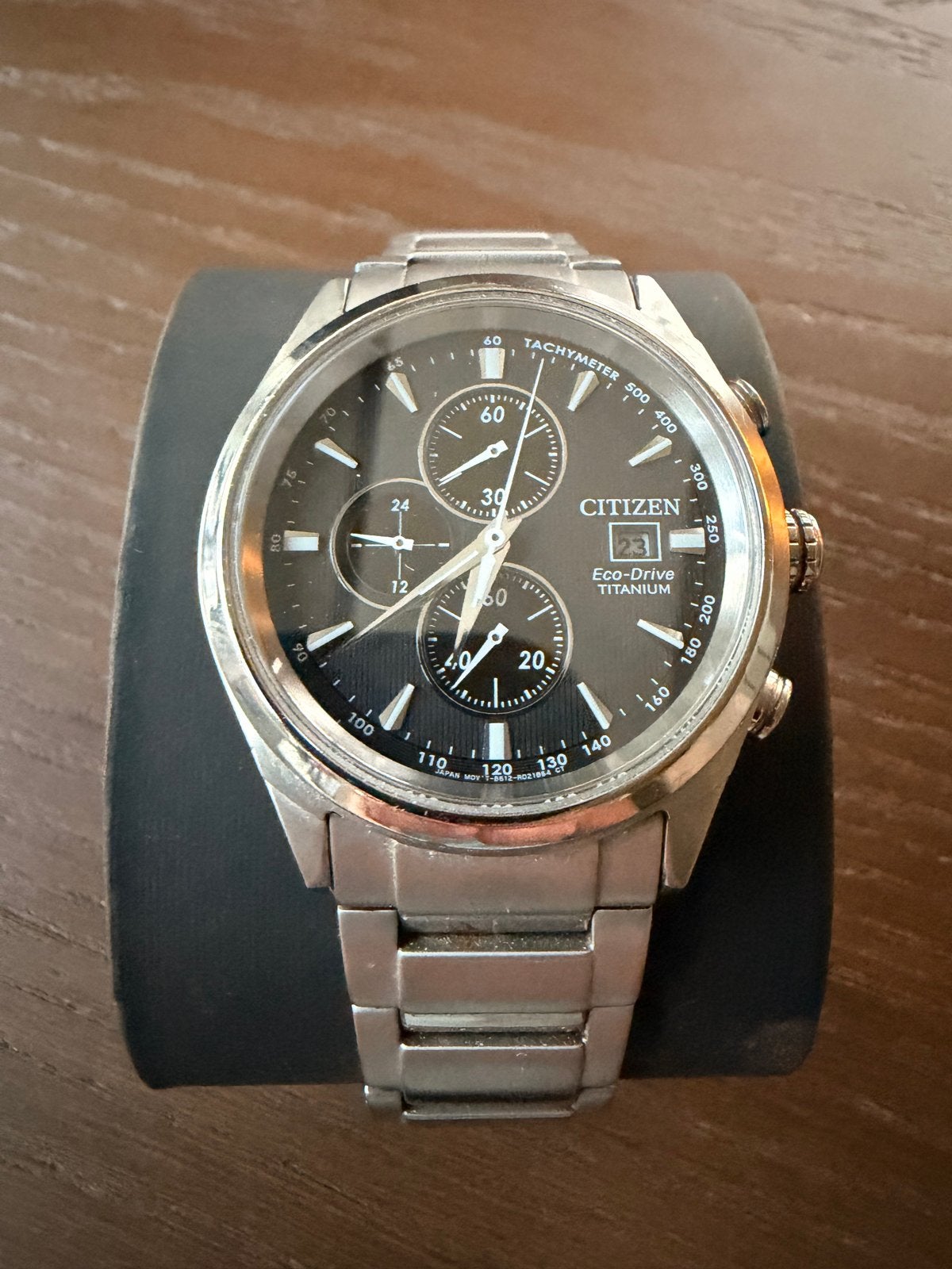 Citizen Eco-Drive Titanium Herenhorloge - Zo goed als nieuw, Ophalen, Overige materialen, Zo goed als nieuw, Polshorloge