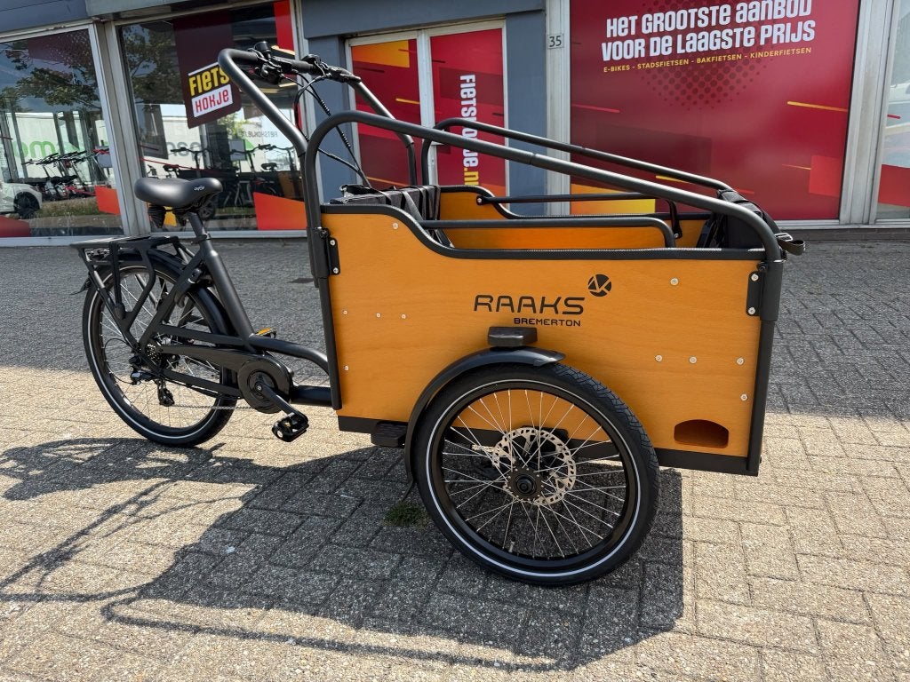 Fietshokje Beverwijk: Raaks Bremerton e-Bakfiets NIEUW, Niet ingevuld, 4 kinderen of meer, Huif, Niet ingevuld