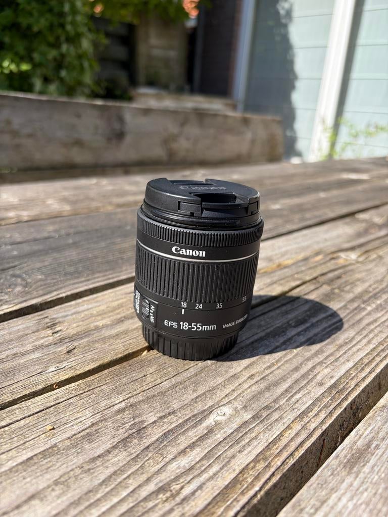 Canon EF-S 18-55mm f/3.5-5.6 IS STM lens, Ophalen, Gebruikt, Standaardlens, Zoom