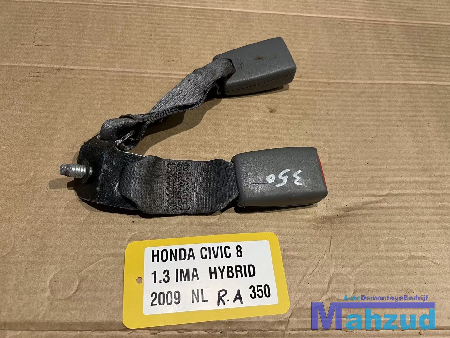 HONDA CIVIC 8 FD/FA Sedan Rechts achter gordel sluiting 2005, Auto-onderdelen, Interieur en Bekleding, Gebruikt, Info@honda.co.jp
