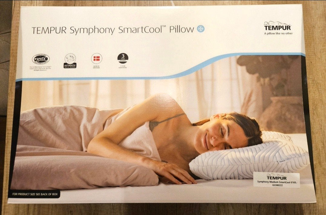 TEMPUR Symphony SmartCool Kussen - Nieuw in doos, MEDIUM, Eenpersoons, Verzenden, Wit, Nieuw