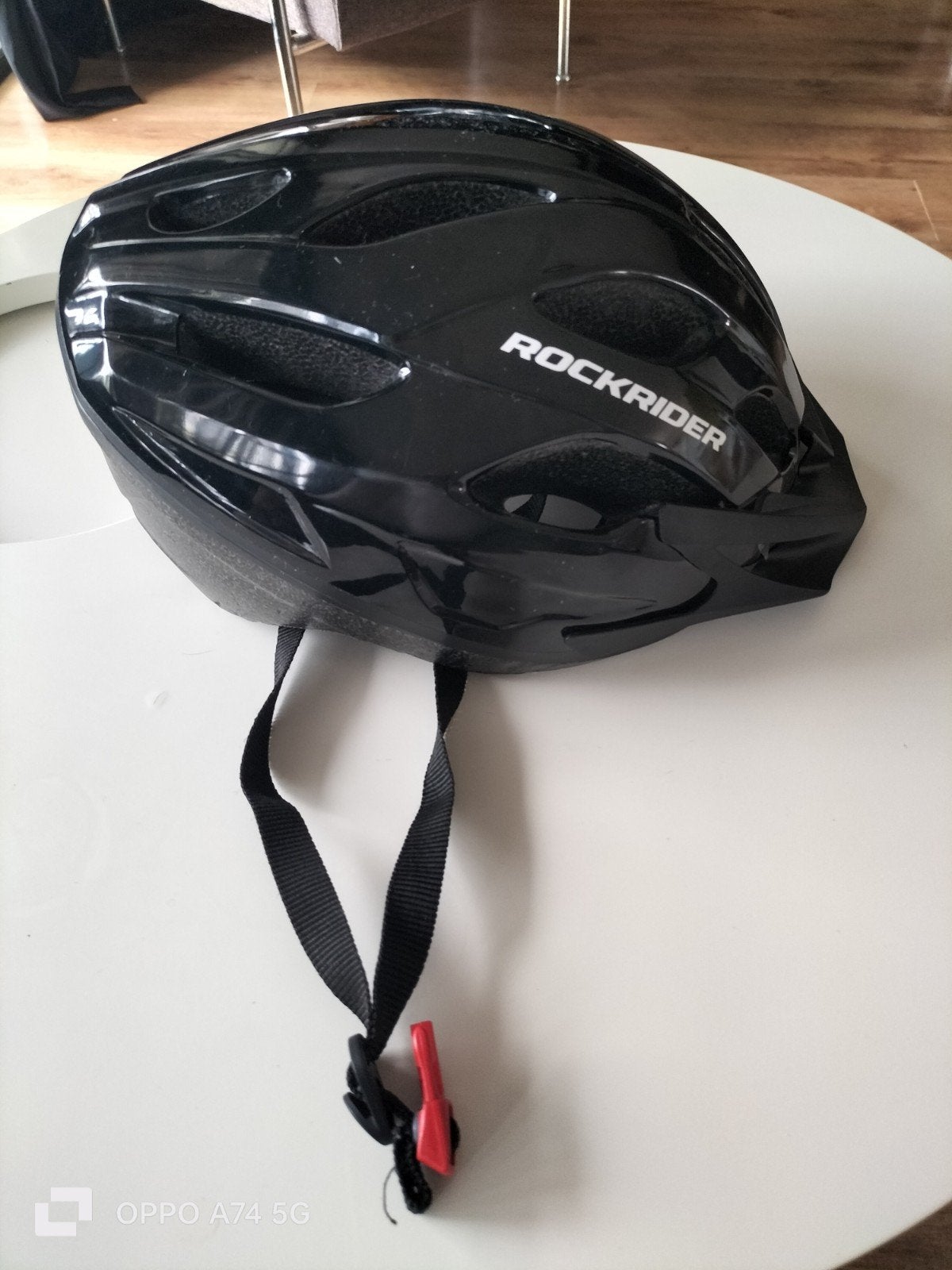 Rockrider Fietshelm Zwart - Maat L (58-62cm), Gebruikt, Ophalen of Verzenden, Rockrider, L