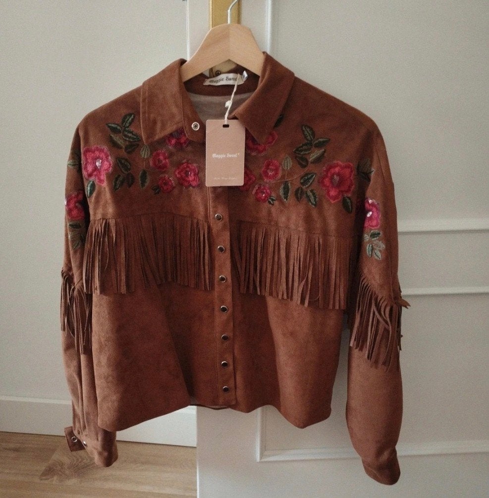 Nieuw Maggy sweet tof western cowboy jasje rozen, Maggy sweet, Ophalen of Verzenden, Bruin