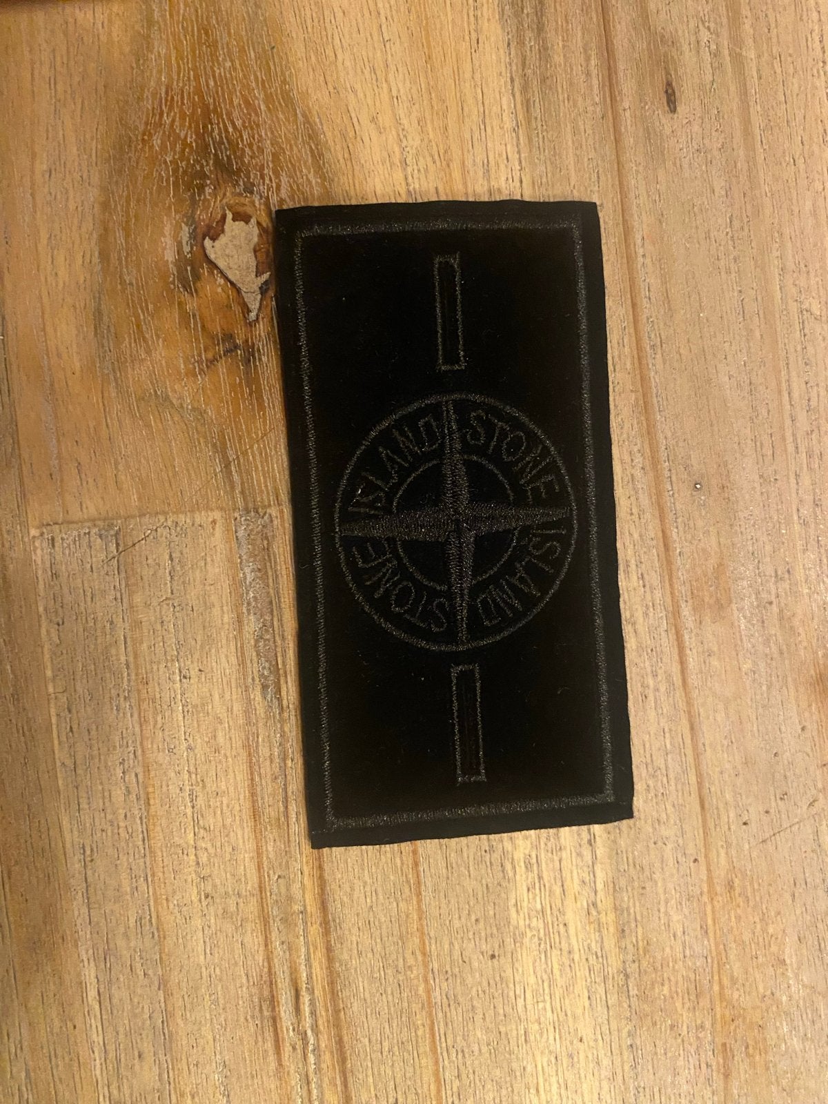 Stone Island Zwart Monochroom Patch en Knoop, Ophalen of Verzenden, Zo goed als nieuw, Overige applicaties