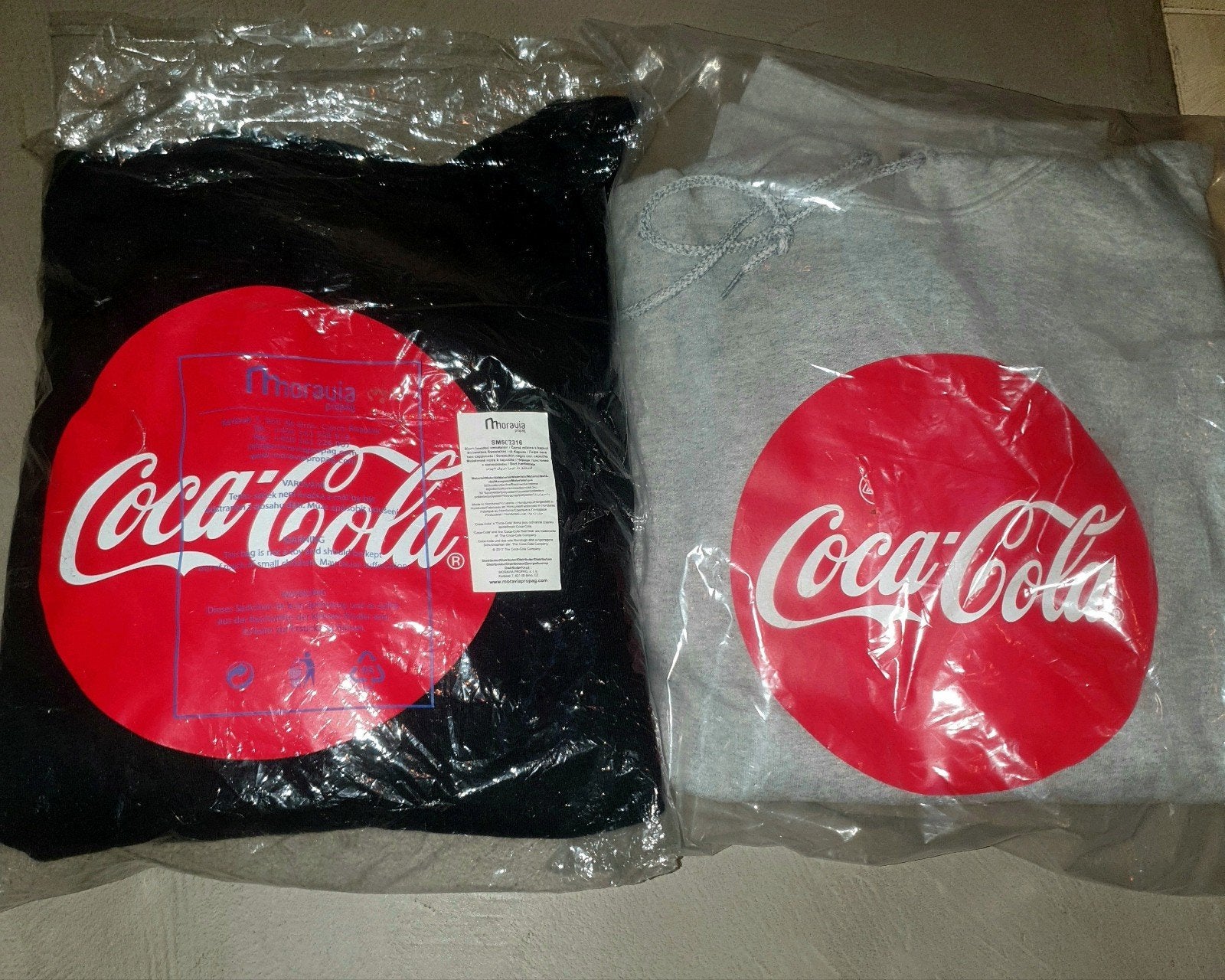 Nieuwe Coca Cola Hoodie - Zwart en Grijs, Ophalen of Verzenden, Nieuw