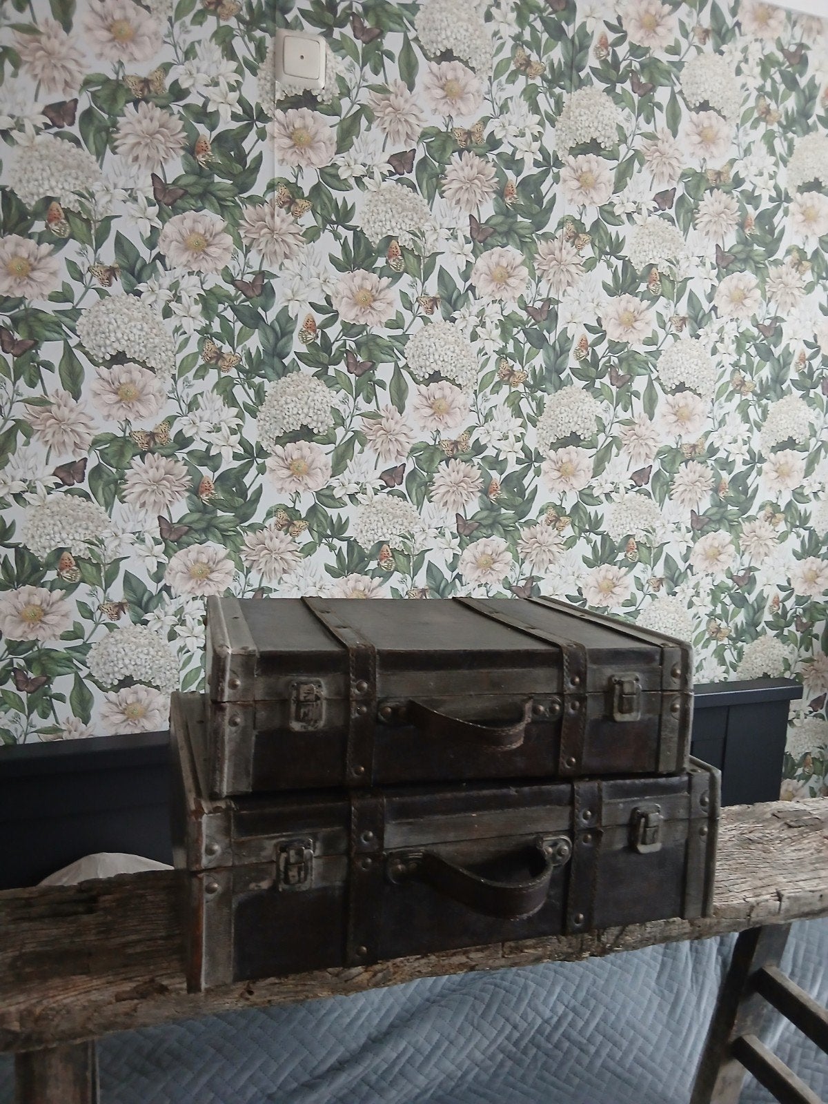 Vintage Houten Koffer Set - Twee Stuks, Ophalen of Verzenden