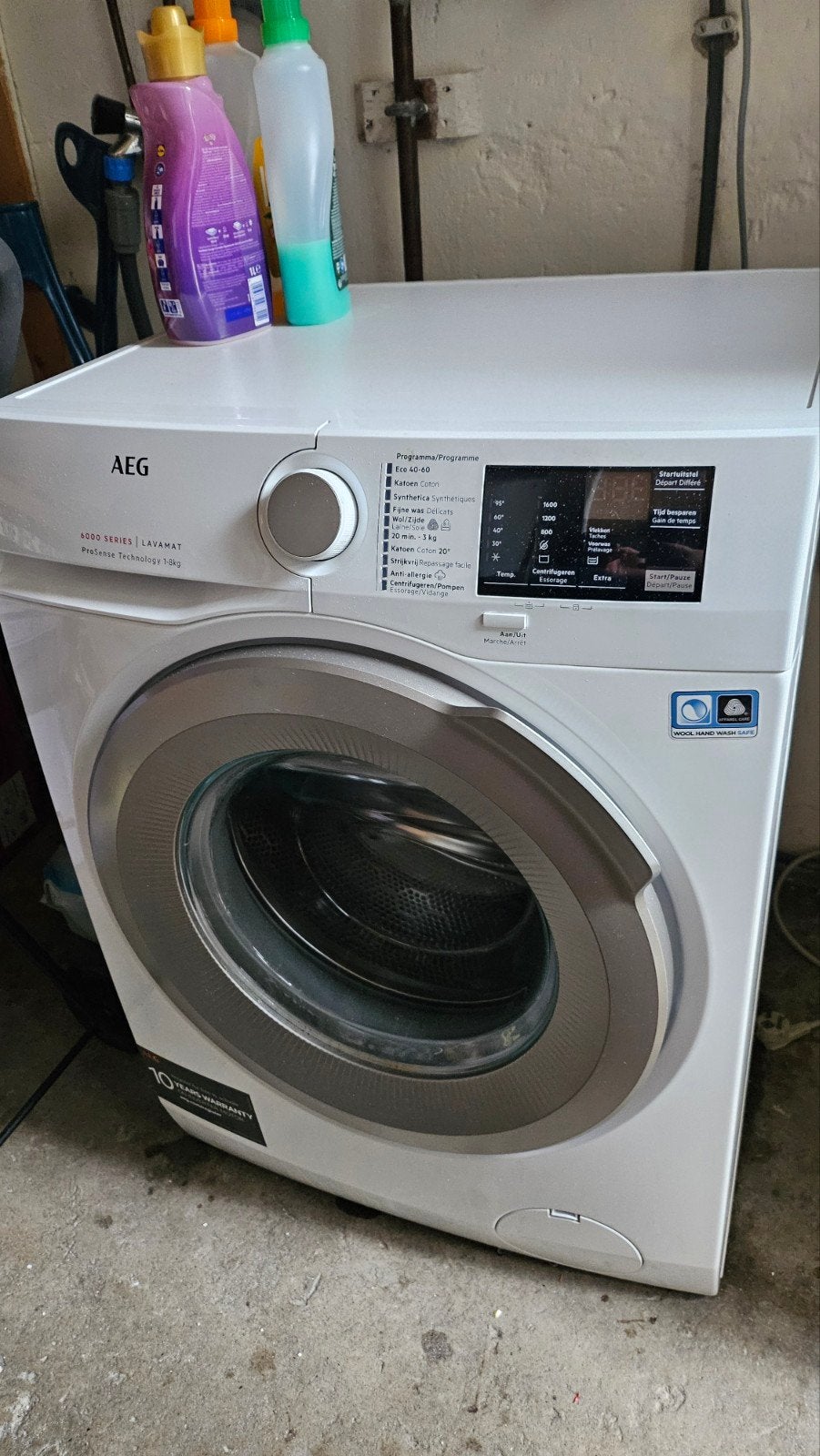 AEG 6000 SERIES LAVAMAT 7kg Wasmachine - Zo goed als nieuw, Ophalen, Zo goed als nieuw, 85 tot 90 cm, 1200 tot 1600 toeren