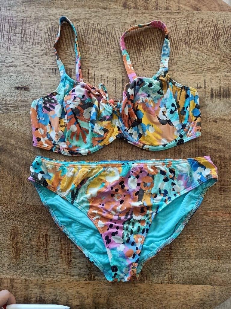 Prima donna bikini 75 E broekje 40 ZGAN blauw multicolor 75E, Kleding | Dames, Badmode en Zwemkleding, Blauw, Ophalen of Verzenden
