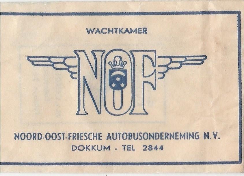 wachtkamer NOF Dokkum - Noord Oost Friesche Autobusondern., Verzamelen, Ophalen of Verzenden