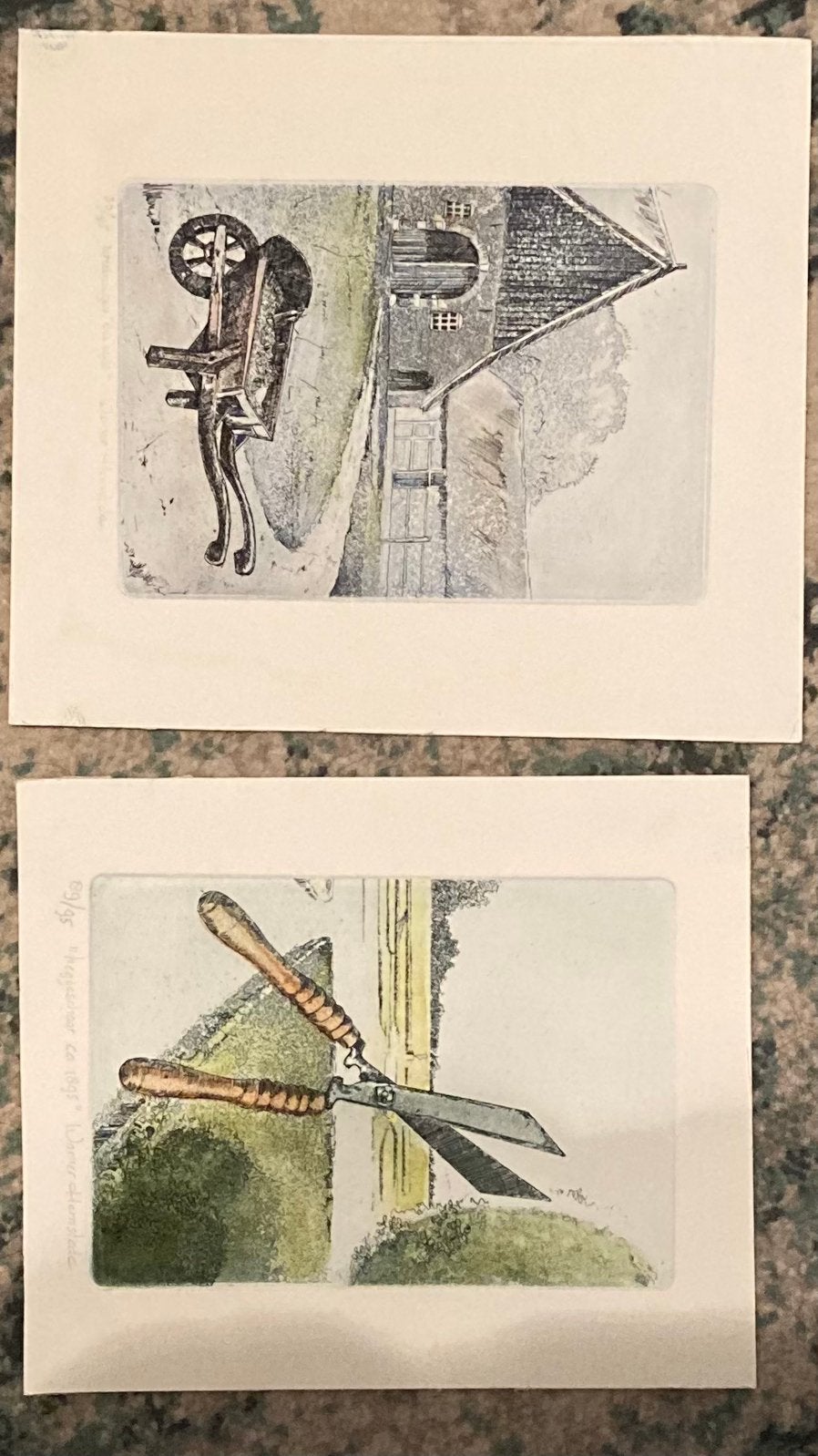 2 Kleurenetsen Werner Hemstede, Ophalen of Verzenden