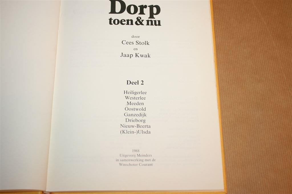 Dorp toen & nu, deel 2 - Heiligerlee, Westerlee, Meeden..., Boeken, Geschiedenis | Stad en Regio, Ophalen of Verzenden, Gelezen