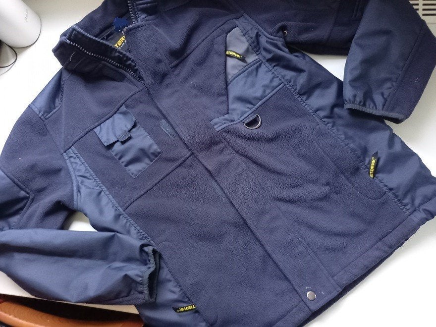 STORVIK pracht blauwe fleece werk jas, maat M, Kleding | Heren, STORVIK, Ophalen of Verzenden, Zo goed als nieuw, Maat 48/50 (M)