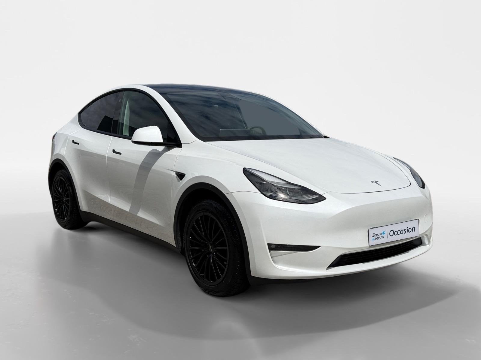 Tesla Model Y 351PK Long Range AWD 75 kWh Automaat | 1e eige, 12 maanden, Stof, Gebruikt, Wit