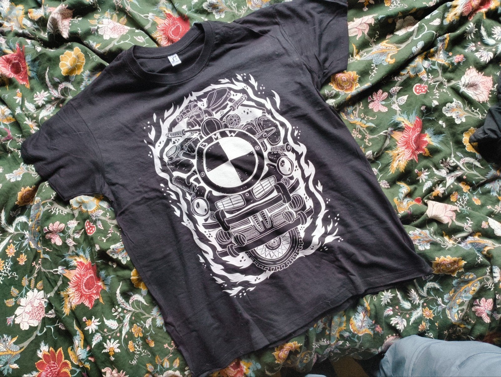 Uniek BMW T-shirt Maat L, Maat 52/54 (L), Nieuw, Ophalen of Verzenden, Zwart