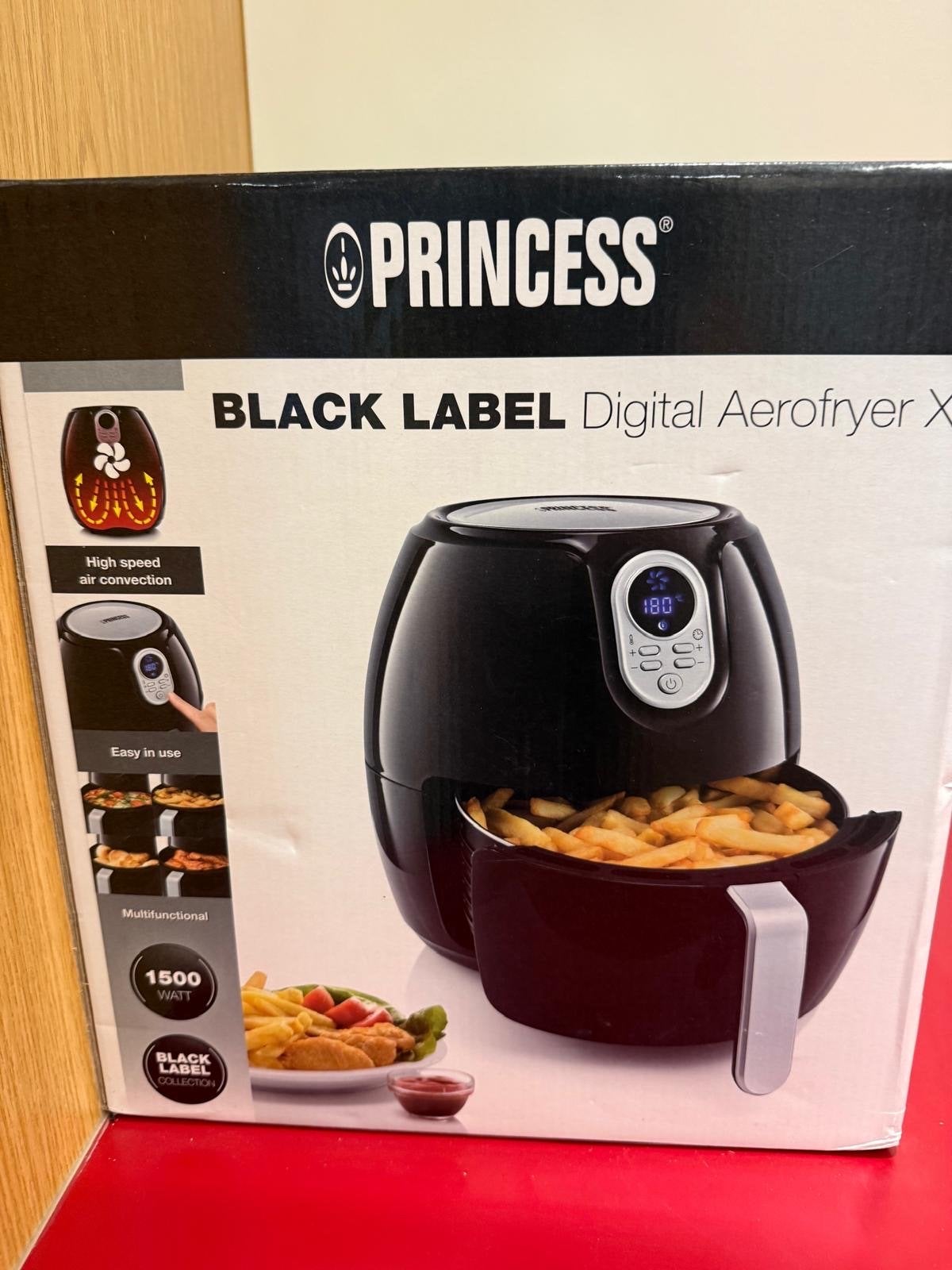 Princess Black Label Digital Aerofryer XL, Ophalen of Verzenden, Zo goed als nieuw, Airfryer XL