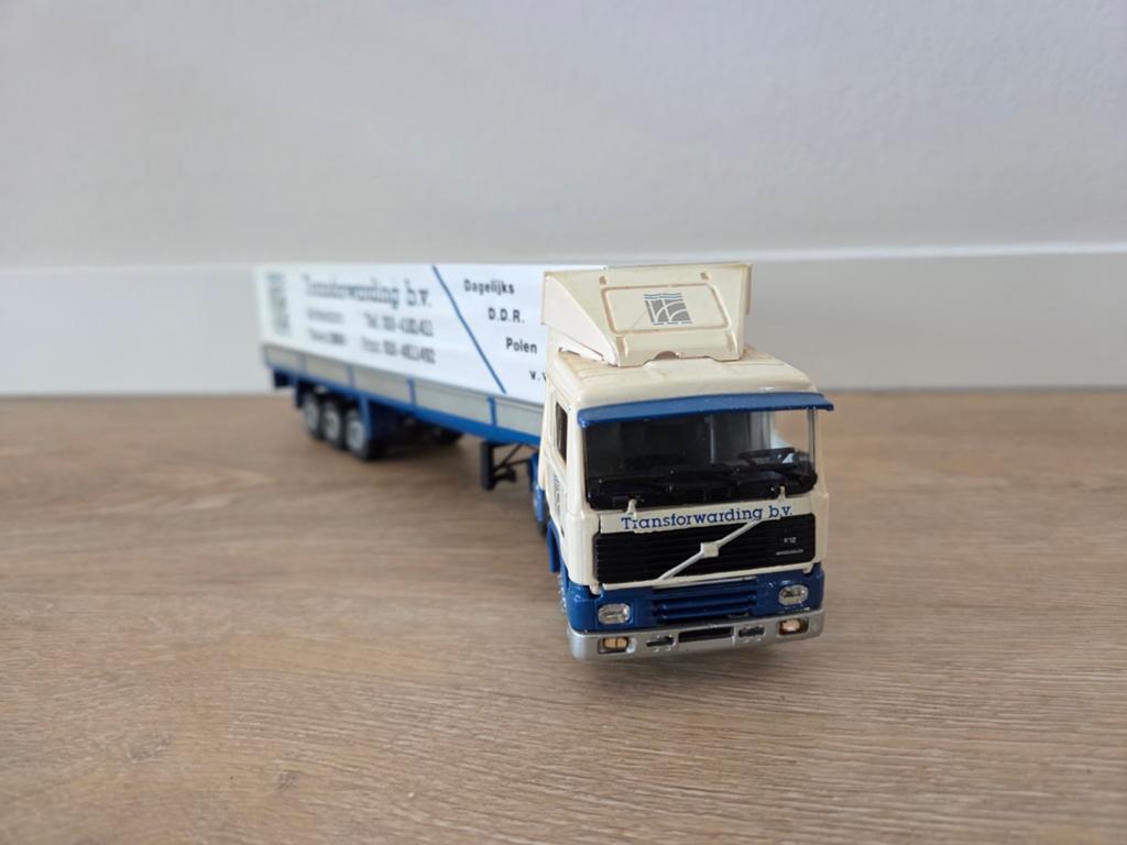 Tekno Volvo F12 Transforwarding, Hobby en Vrije tijd, Modelauto's | 1:50, Ophalen of Verzenden, Gebruikt, Bus of Vrachtwagen, Tekno