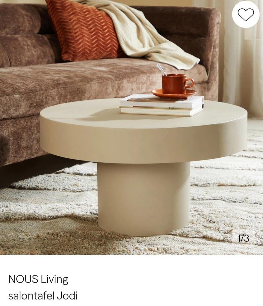 Salontafel Noos Living - Modern en Stijlvol, Ophalen, 50 tot 100 cm, Rond, 50 tot 100 cm