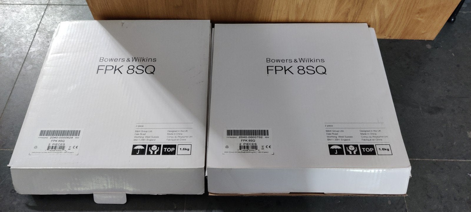 2x Bowers & Wilkins FPK 8SQ Speaker Behuizingen (2 stuks), Ophalen of Verzenden, Overige typen, Bowers & Wilkins (B&W)