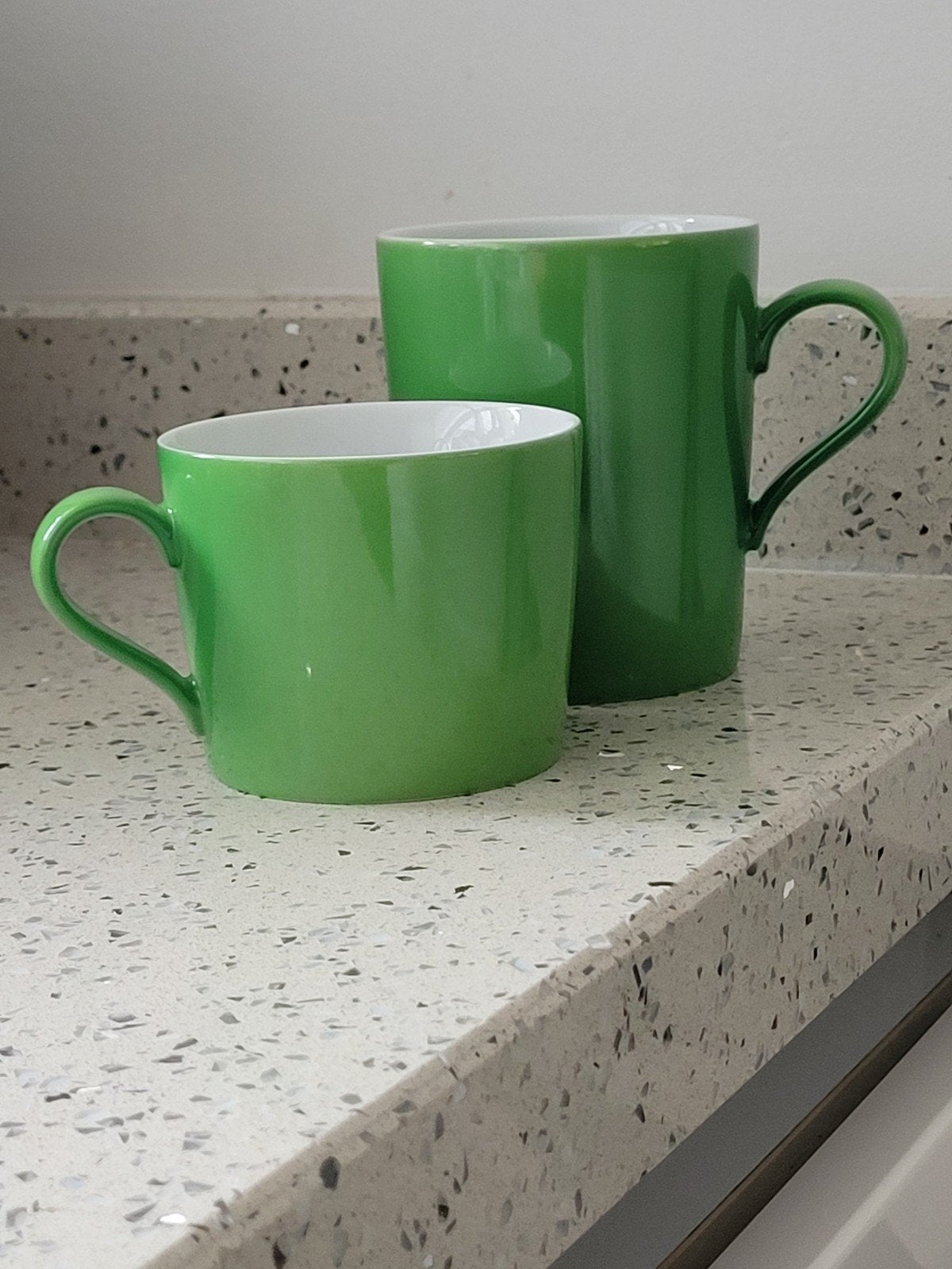 Arzberg Tric Koffie/Theekoppen - 6 Grote, 3 Kleine Bosgroen, Ophalen of Verzenden, Gebruikt