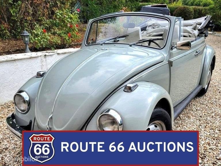 Volkswagen Beetle Cabriolet | 1969 | Route 66 Auctions, Auto's, Overige carrosserieën, Volkswagen, Zwart, Bedrijf