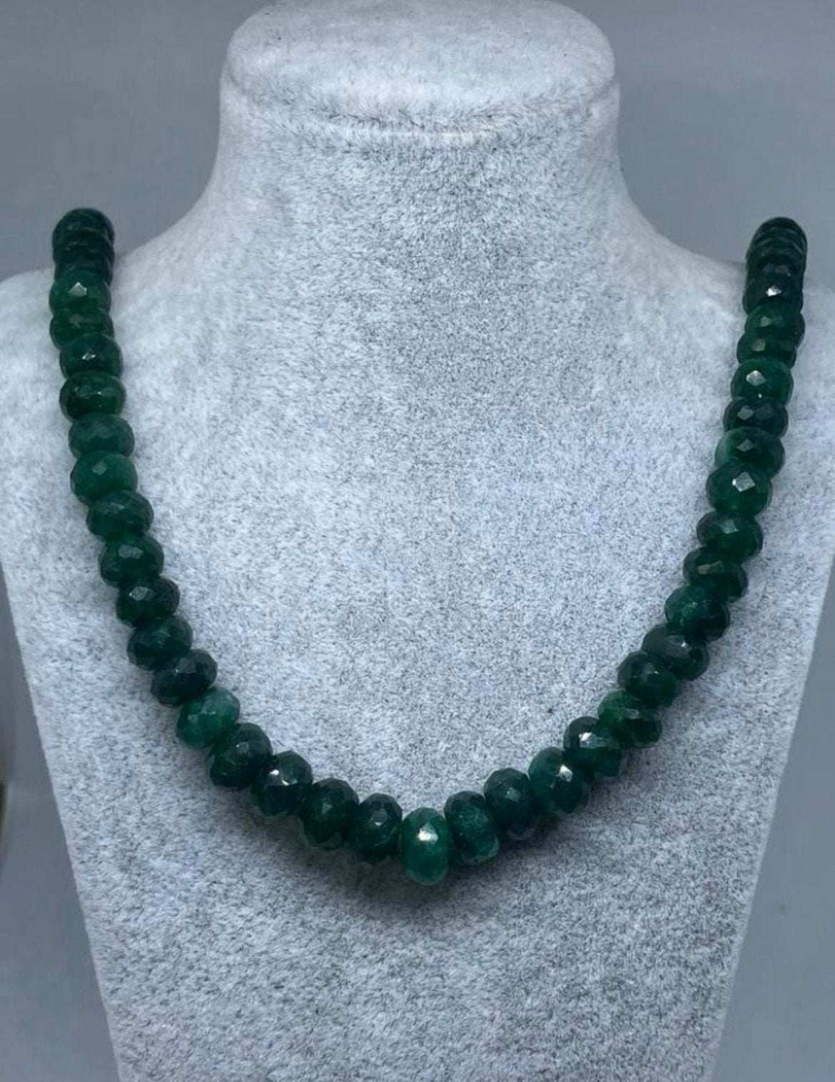 Echte Natuurlijke Smaragd Ketting - 5-9mm Steentjes