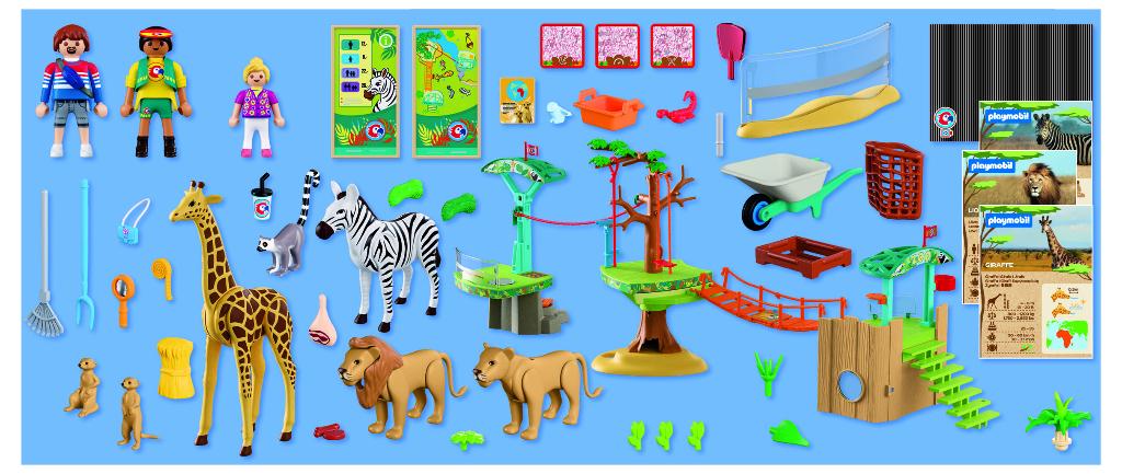 PLAYMOBIL 72070 Dierentuin Wildernis Klimpark 169 delig, Ophalen of Verzenden, Nieuw, Complete set