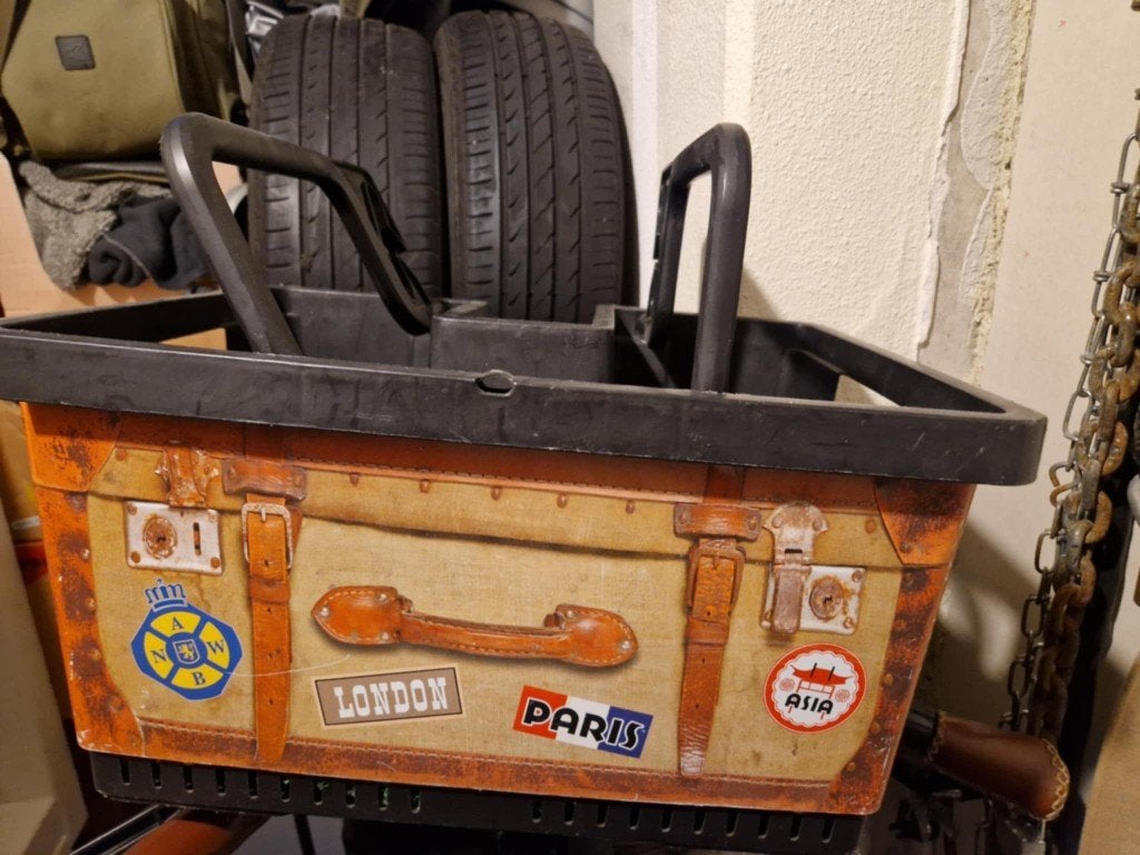 FIETS KRAT ORIGINELE FRANSE STIJL, Ophalen, Gebruikt, Overige merken