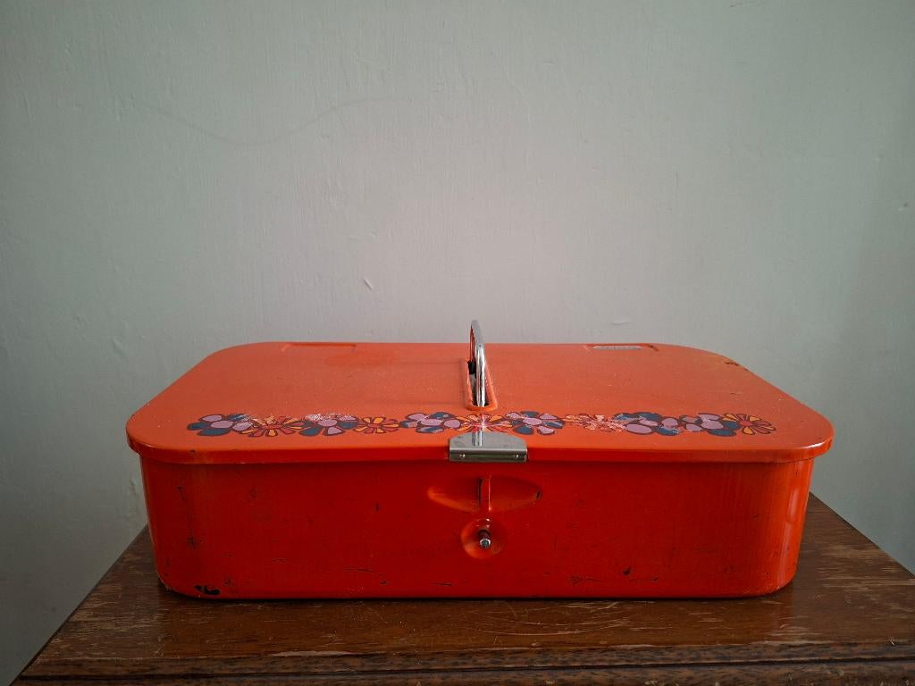 poetsmiddelendoos jaren 70, Verzamelen, Retro, Huis en Inrichting, Ophalen of Verzenden
