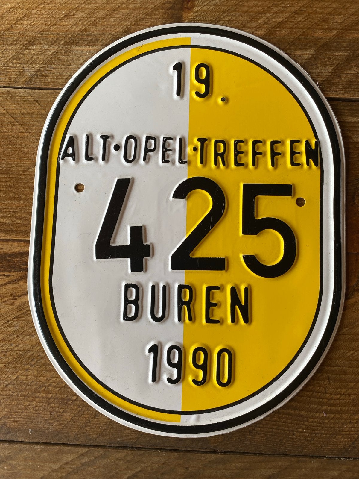 Alt-Opel Treffen Buren 1990 Rally Plaatje, Ophalen of Verzenden, Zo goed als nieuw, Auto's