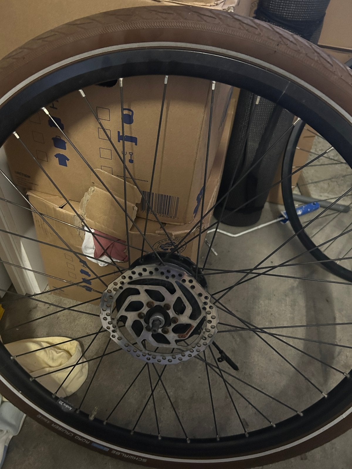 Stella Eleon voorwiel met motor voor elektrische fiets, Gebruikt, Ophalen of Verzenden, Aluminium, Elektrische fiets