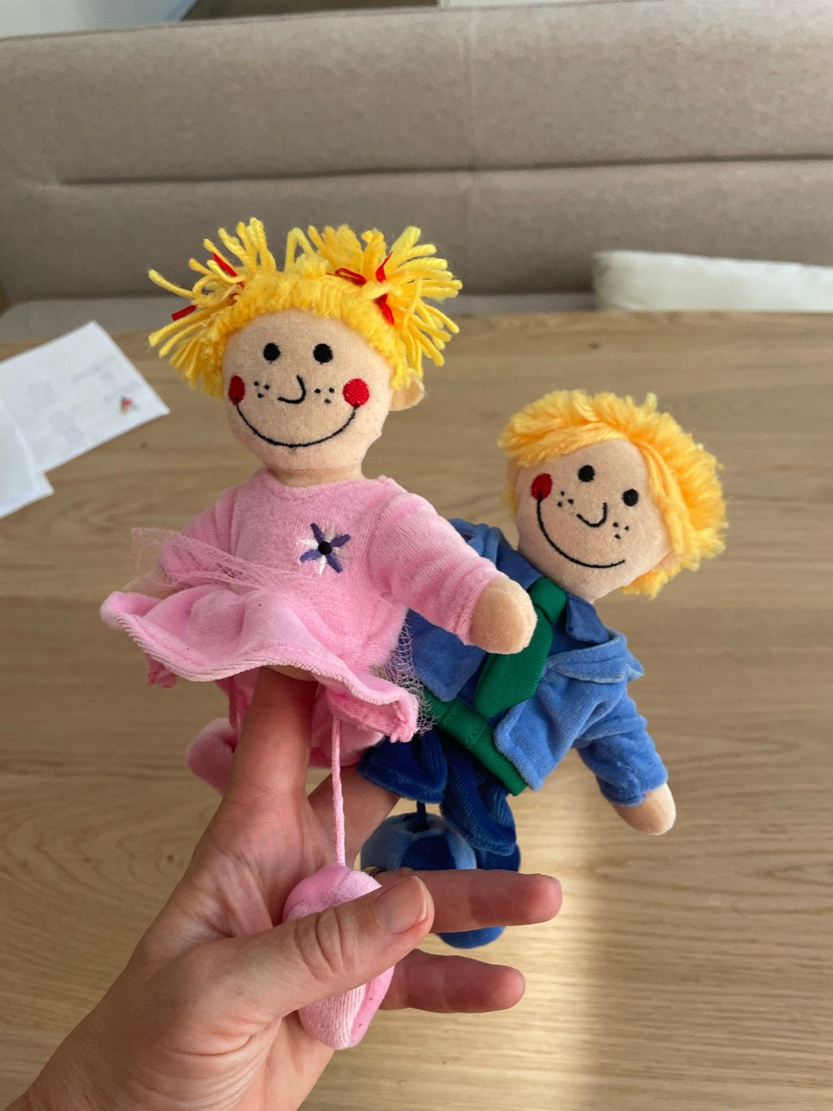 Leuke kleine poppetjes / vingerpoppetjes, Ophalen of Verzenden, Gebruikt, Overige typen