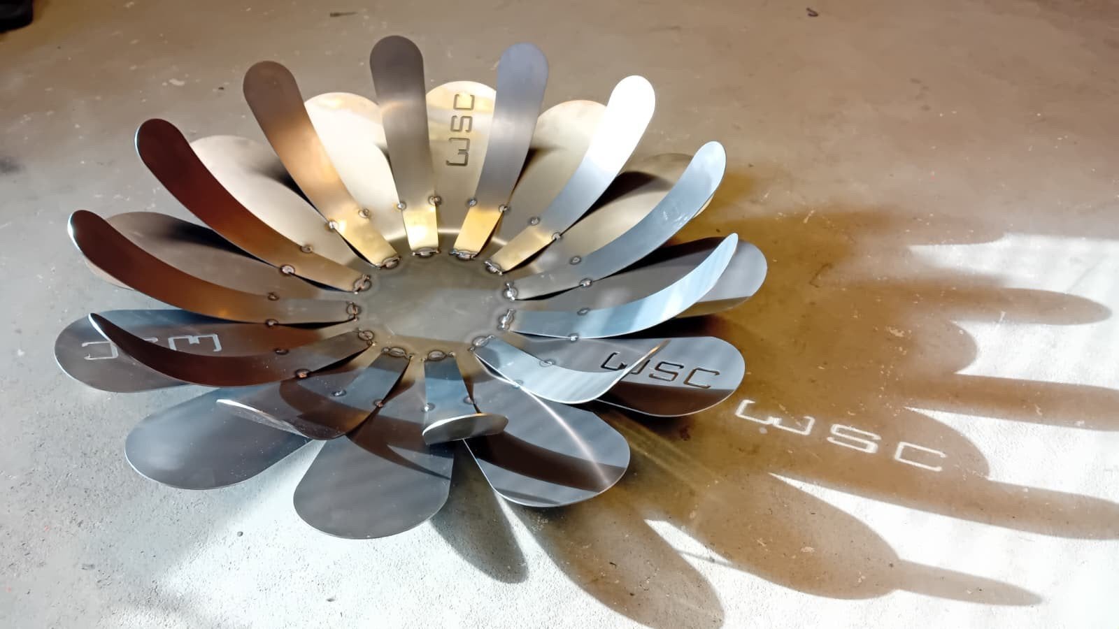 Vuurkorf cortenstaal circa 90cm rond, Ophalen