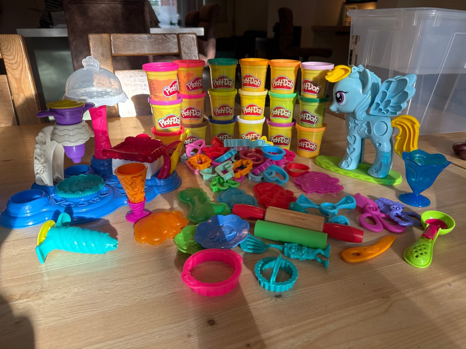 Play-Doh speelset met My Little Pony en veel accessoires, Ophalen of Verzenden, Gebruikt, Jongen of Meisje