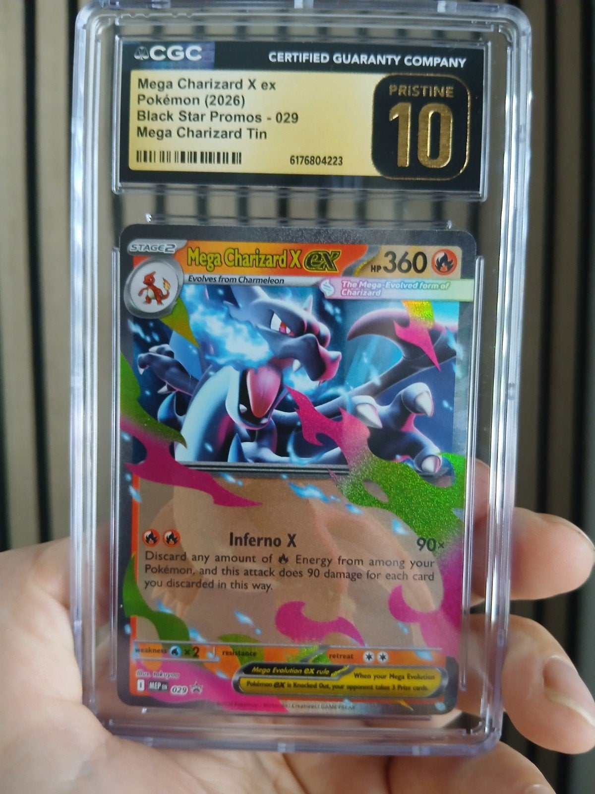 Mega Charizard X ex Pokémon (2026)Black Star Promos - CGC 10, Ophalen, Nieuw, Losse kaart