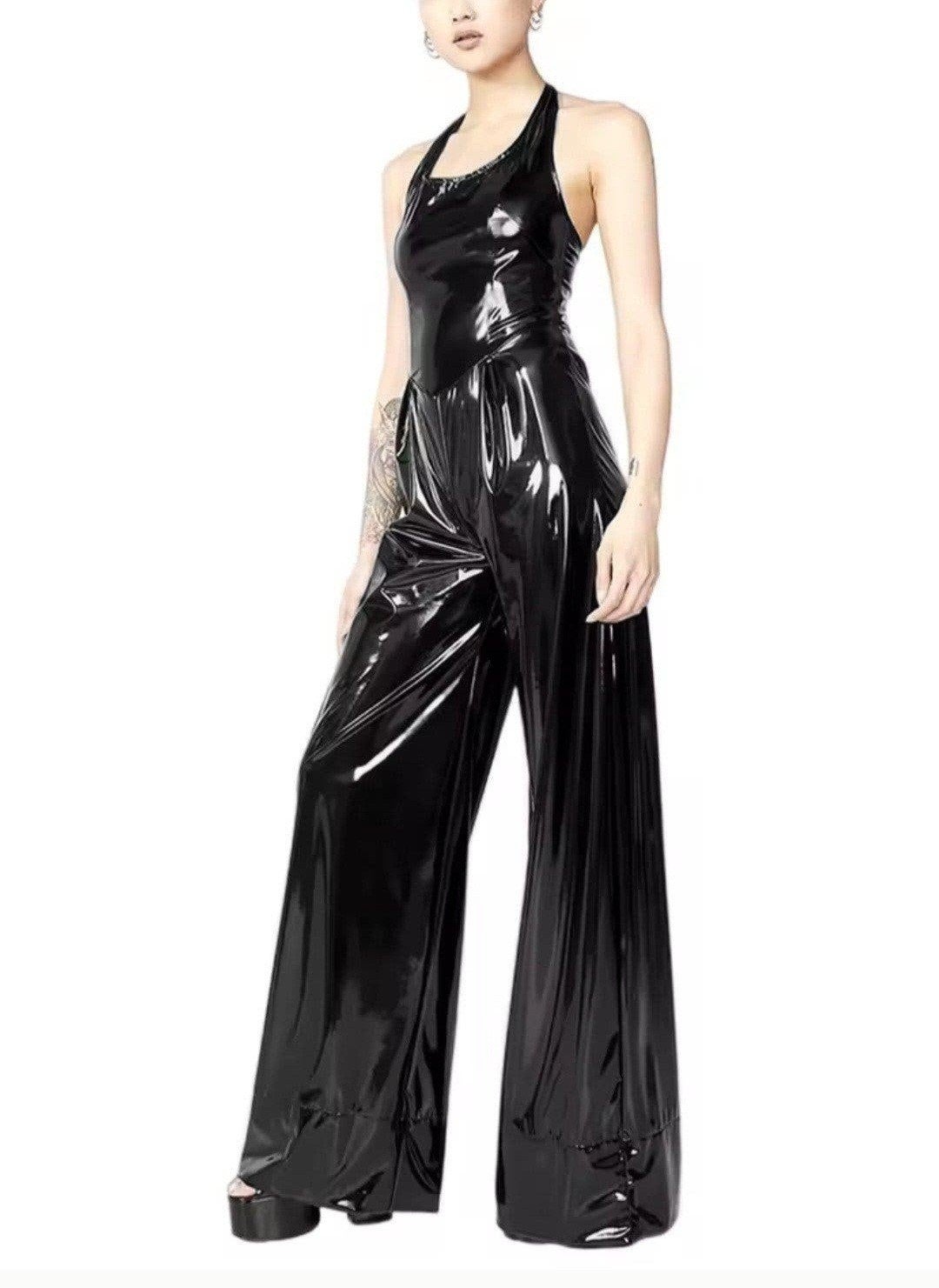 Geweldige Lak Halter Jumpsuit, tm 3XL, Verzenden, Nieuw