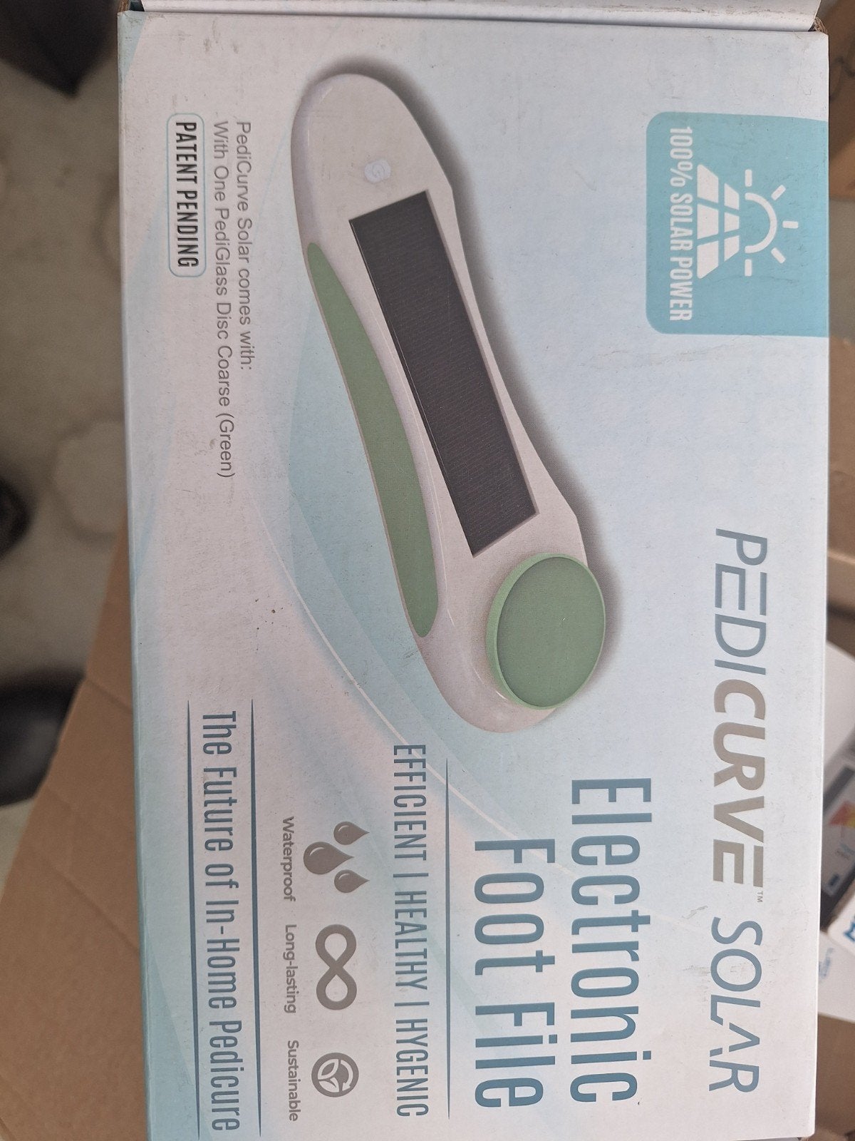 PediCurve Solar Elektronische Voetvijl - Nieuw in doos, Ophalen of Verzenden, Nieuw, Hand- en Voetverzorging