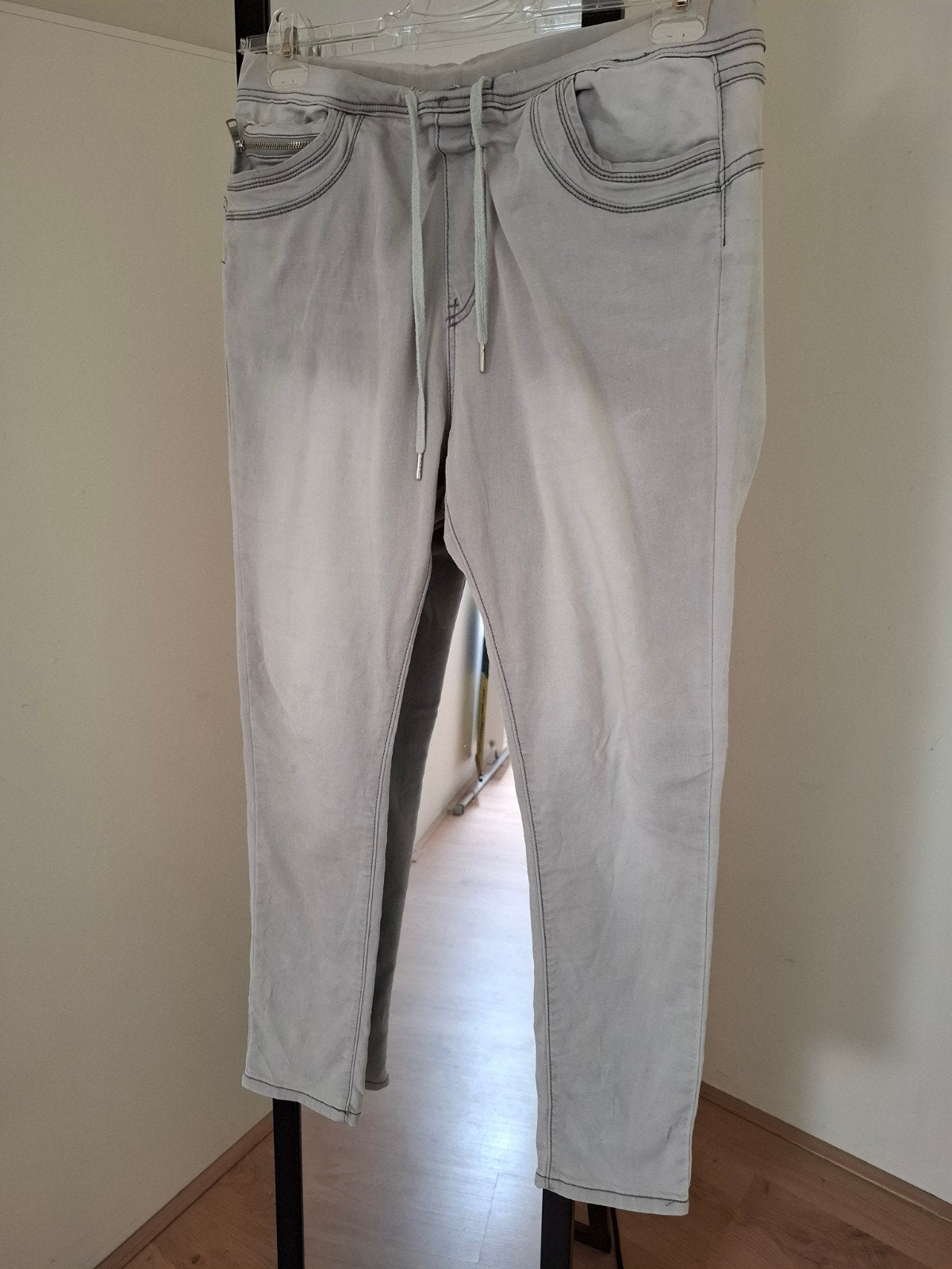 Place du Jour Jeans met elastan - Maat 44 - Lichtgrijs, Kleding | Dames, Spijkerbroeken en Jeans, Place du Jour, Overige kleuren