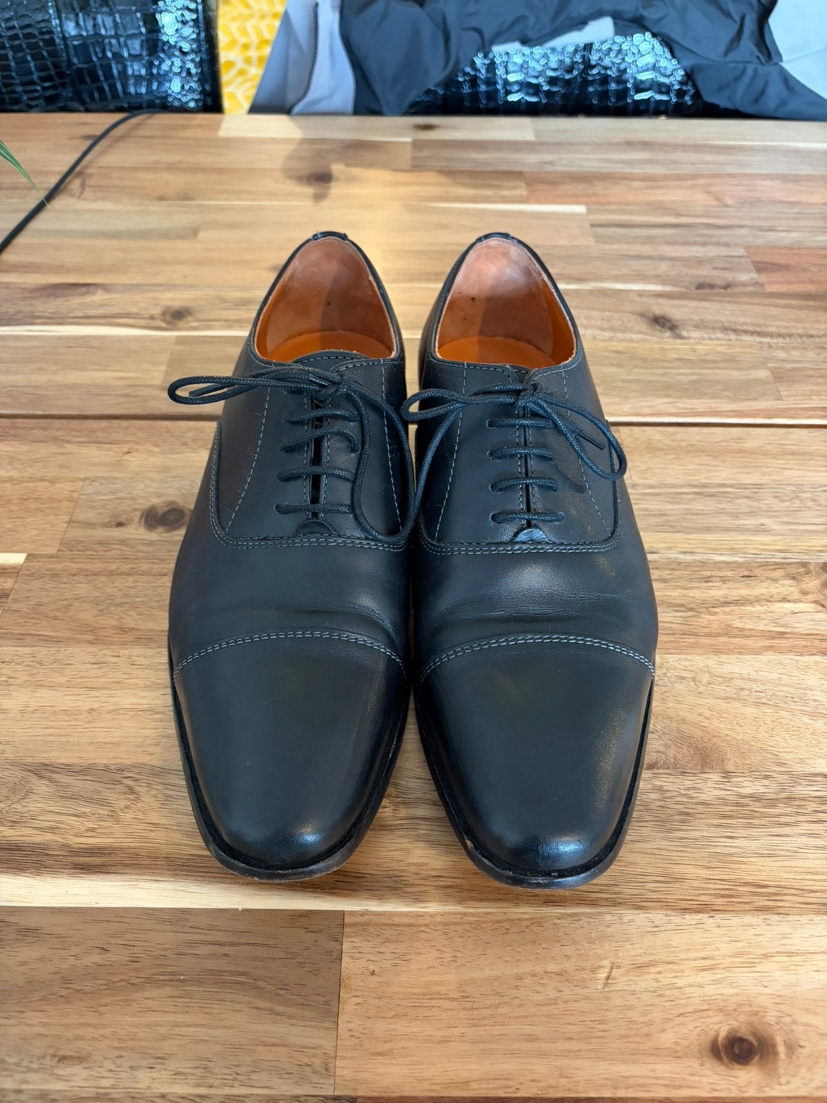 Van Lier leren schoen + riem 40.5, Ophalen, Zo goed als nieuw, Zwart