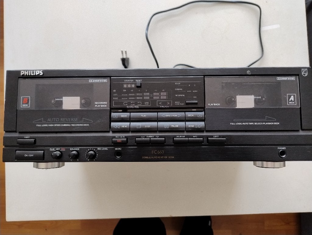 Philips FC660 auto reverse Double Deck type 70FC 660/00R, Ophalen, Dubbel, Philips, Auto-reverse