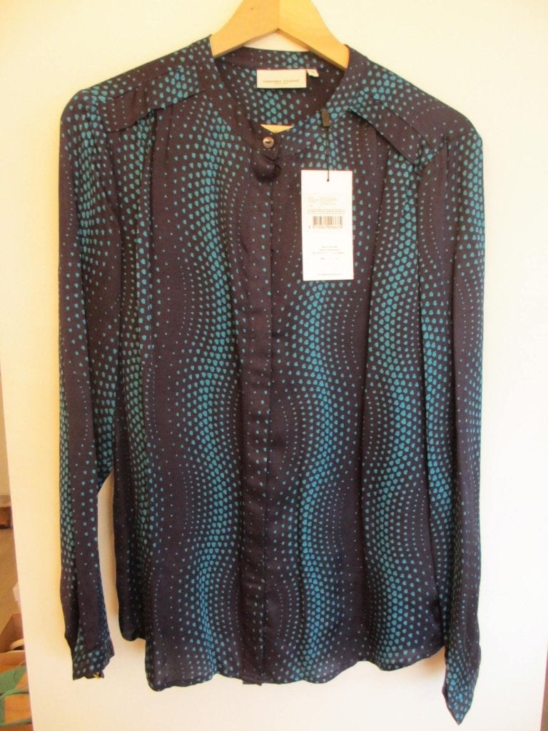 Fabienne Chapot blouse 40 'Sunset Ly' blauw / turq.  NIEUW, Maat 38/40 (M), Blauw, Nieuw, Ophalen of Verzenden